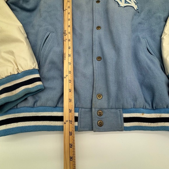 Vintage Steve & Barrys UNC Tar Heels Letterman Varsity Jacket XL University - Picture 11 of 16